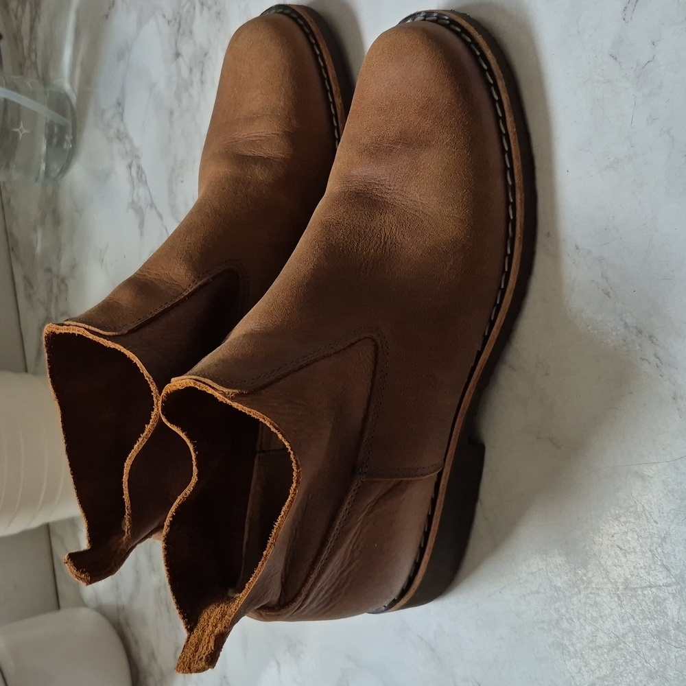 Roots Brown Leather Ankle Boots